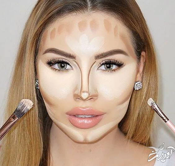 گریم صورت به روش حرفه ای گریم صورت گرد